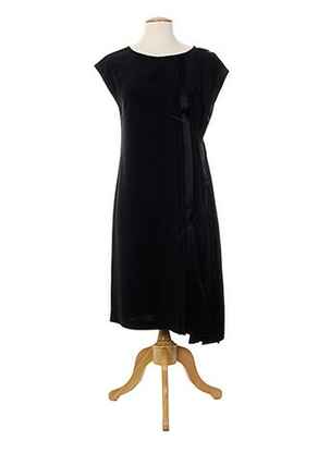 Rochie midi fără mâneci fără mâneci negru ALMALIBRE femeie