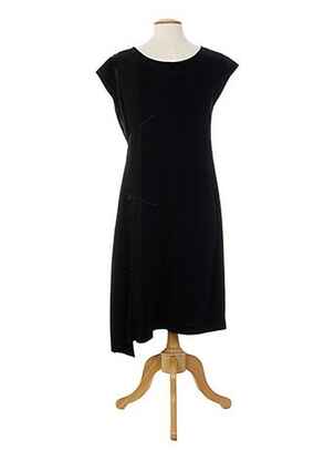 Rochie midi fără mâneci fără mâneci negru ALMALIBRE femeie
