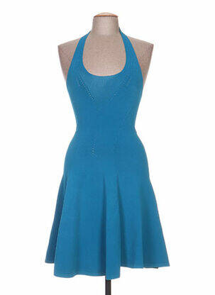 Rochie midi guler rotund albastru DSQUARED femeie