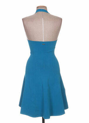 Rochie midi guler rotund albastru DSQUARED femeie
