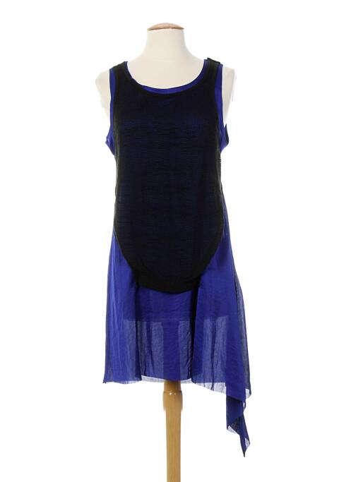 Tunică fără mâneci albastru ALMALIBRE femeie