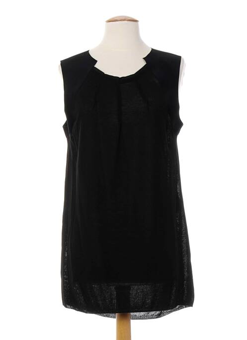 Tunică fără mâneci negru ALMALIBRE femeie