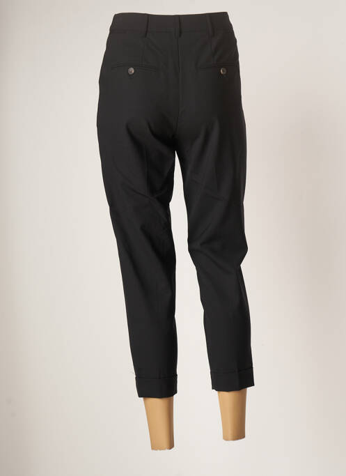 Pantalon trei sferturi buzunare talie înaltă negru BLACK LABEL femme