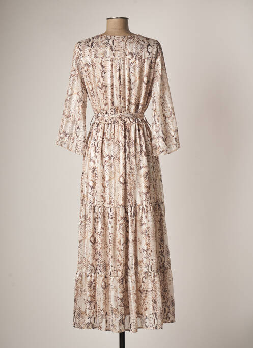 Rochie lungă bej ANDAMIO femeie