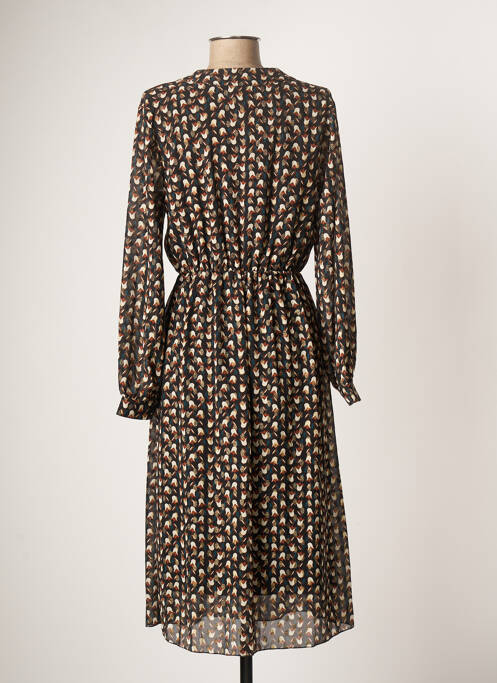 Rochie midi negru COULEURS DU TEMPS femeie