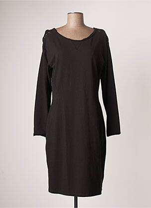 Rochie midi mâneci lungi mâneci lungi negru SANDWICH femeie