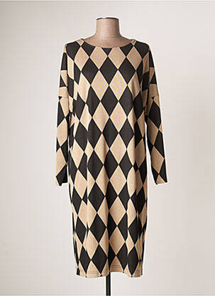 Rochie pulover elasticitate mâneci lungi bej LOLA SANDRO  FERRONE femeie