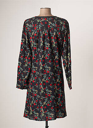 Rochie midi imprimeu floral mâneci lungi negru AGATHE & LOUISE femeie