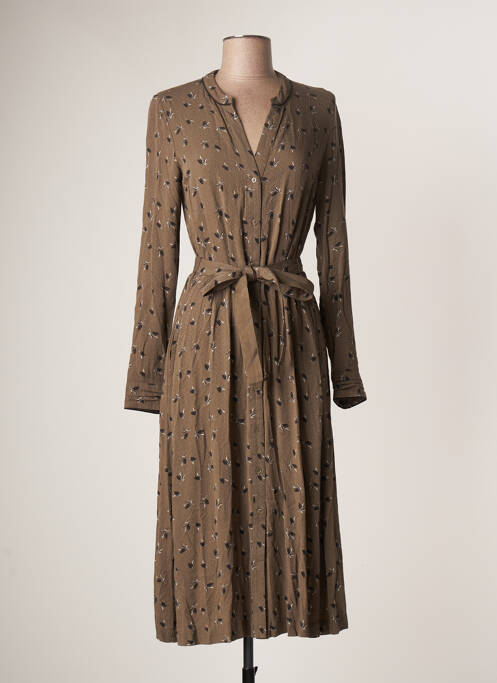 Rochie midi maro SANDWICH femeie