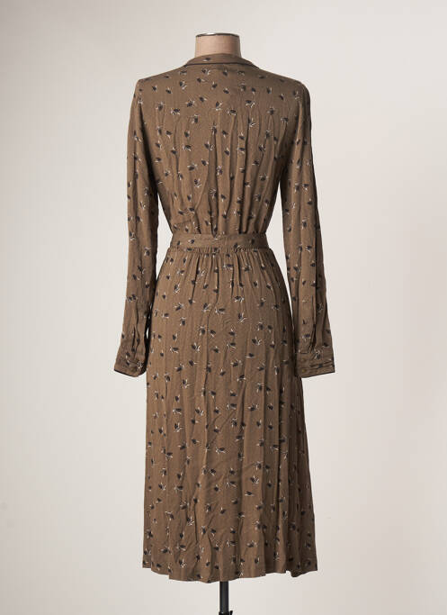 Rochie midi maro SANDWICH femeie