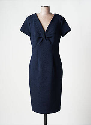 Rochie midi mâneci scurte mâneci scurte albastru LOLA femeie