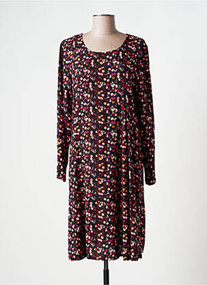 Rochie midi croială fluidă mâneci lungi negru AGATHE & LOUISE femeie