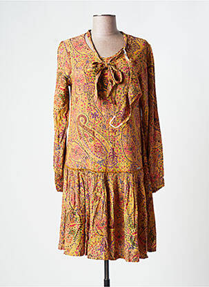 Rochie midi mâneci lungi mâneci lungi portocaliu AGATHE & LOUISE femeie