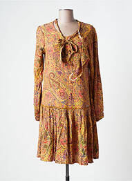Rochie midi mâneci lungi mâneci lungi portocaliu AGATHE & LOUISE femeie
