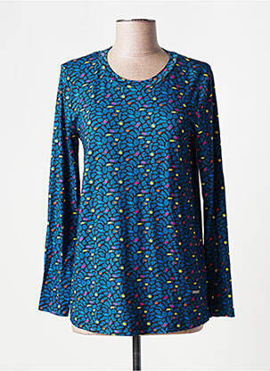 Tricou mâneci lungi mâneci lungi albastru AGATHE & LOUISE femeie