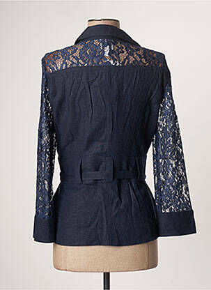 Jachete casual guler tip costum albastru FRANCE RIVOIRE femeie