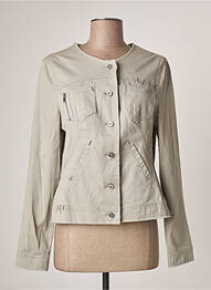 Jachete casual guler rotund gri EVA KAYAN femme
