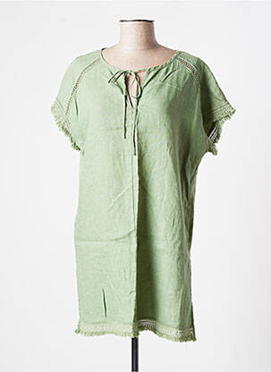 Tunică mâneci scurte verde SANDWICH femeie