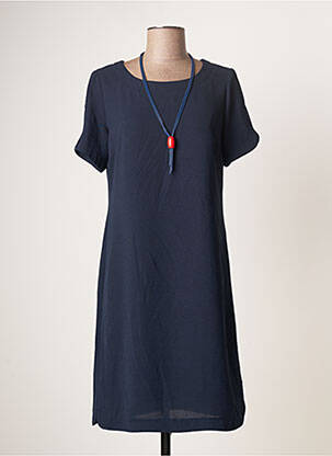 Rochie midi mâneci scurte mâneci scurte albastru TINTA STYLE femeie