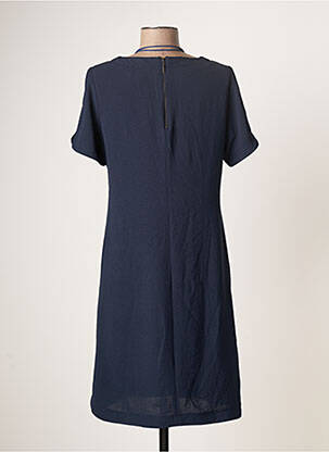 Rochie midi mâneci scurte mâneci scurte albastru TINTA STYLE femeie