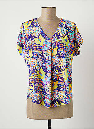 Top elasticitate mâneci scurte violet TINTA STYLE femeie