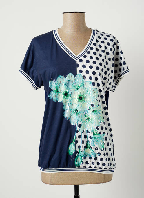 Top albastru FRANCE RIVOIRE femeie