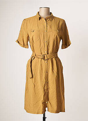 Rochie midi maro EVA KAYAN femeie