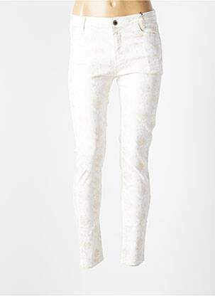 Pantalon slim alb EVA KAYAN femeie