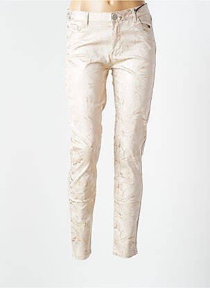 Pantalon slim bej EVA KAYAN femeie