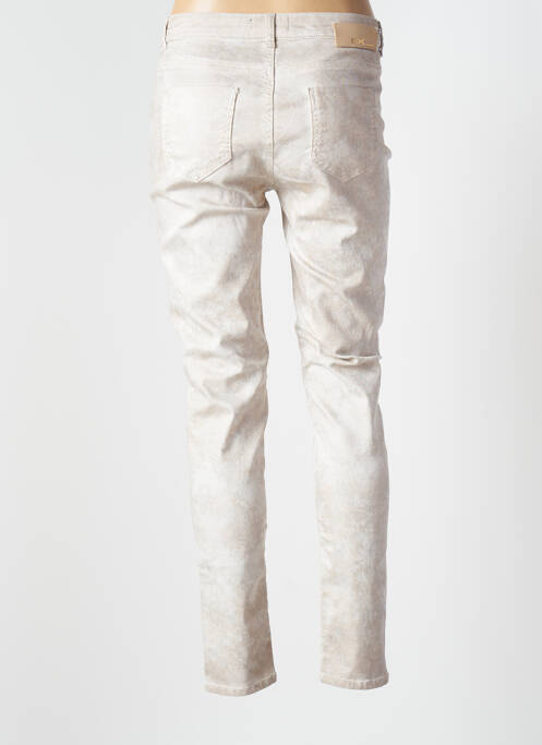 Pantalon slim bej EVA KAYAN femeie