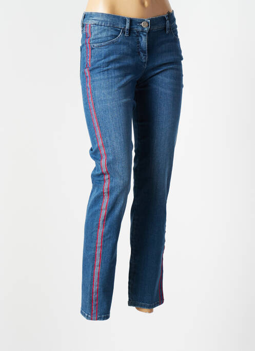 Blugi cu croială slim albastru TONI femeie