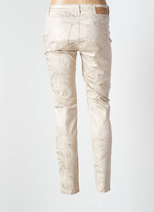 Pantalon slim bej EVA KAYAN femeie