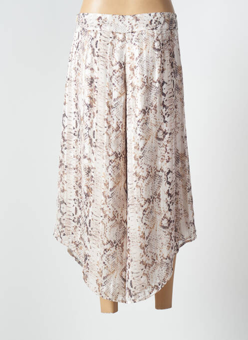 Pantalon larg bej ANDAMIO femeie