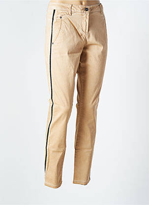 Pantalon slim elasticitate mărime normală bej SANDWICH femeie