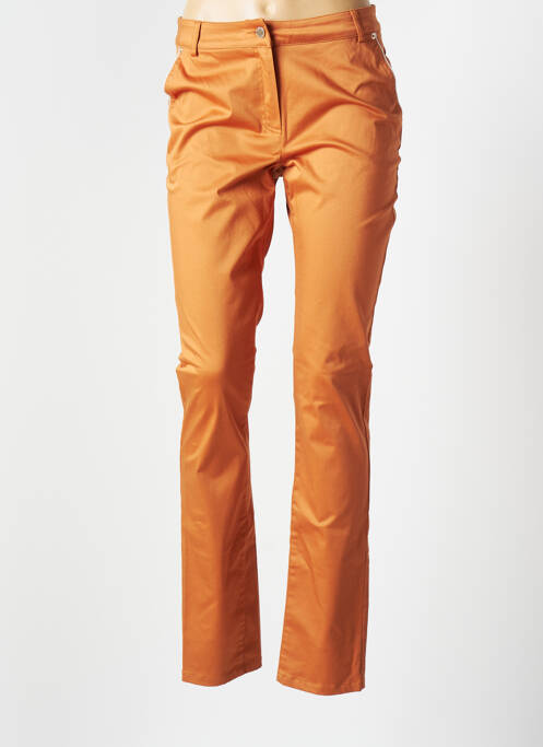 Pantalon slim portocaliu GREGORY PAT femeie