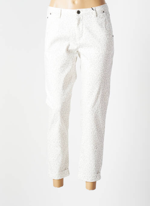 Pantalon 7/8 alb EVA KAYAN femeie