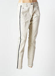 Pantalon slim elasticitate mărime normală bej SANDWICH femme