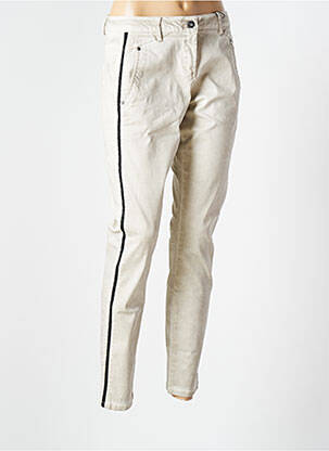 Pantalon slim bej SANDWICH femeie