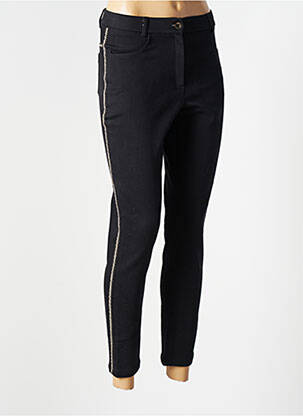 Pantalon slim elasticitate mărime normală negru MERI & ESCA femeie