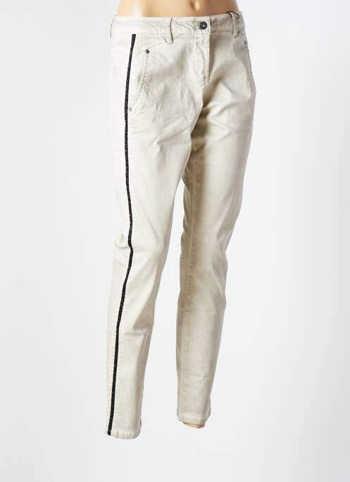 Pantalon slim bej SANDWICH femeie