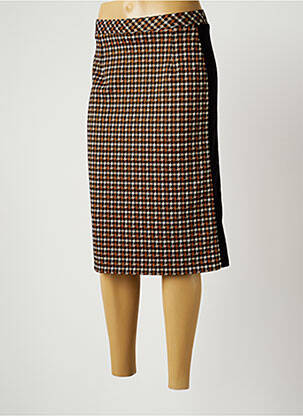 Fustă midi maro FRANCE RIVOIRE femeie