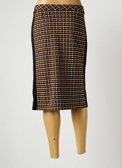 Fustă midi maro FRANCE RIVOIRE femeie