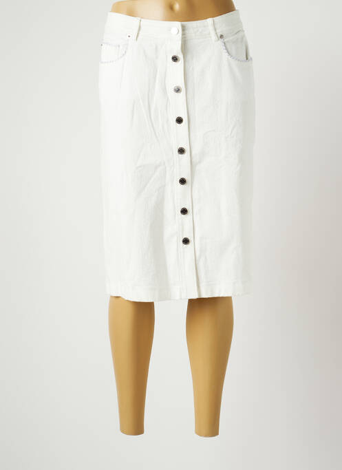 Fustă midi alb MERI & ESCA femeie
