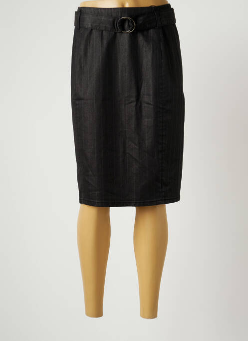 Fustă midi negru SANDWICH femeie