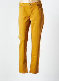 Pantalon slim broderie cu nituri mărime normală galben VOTRE NOM femme