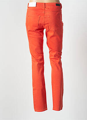 Pantalon slim talie joasă talie joasă portocalie SET femeie