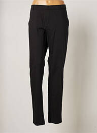 Pantalon chino broderie galoni laterali mărime normală negru IKKS femme