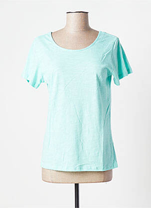 Tricou elasticitate mâneci scurte albastru ESPRIT DE LA MER femeie