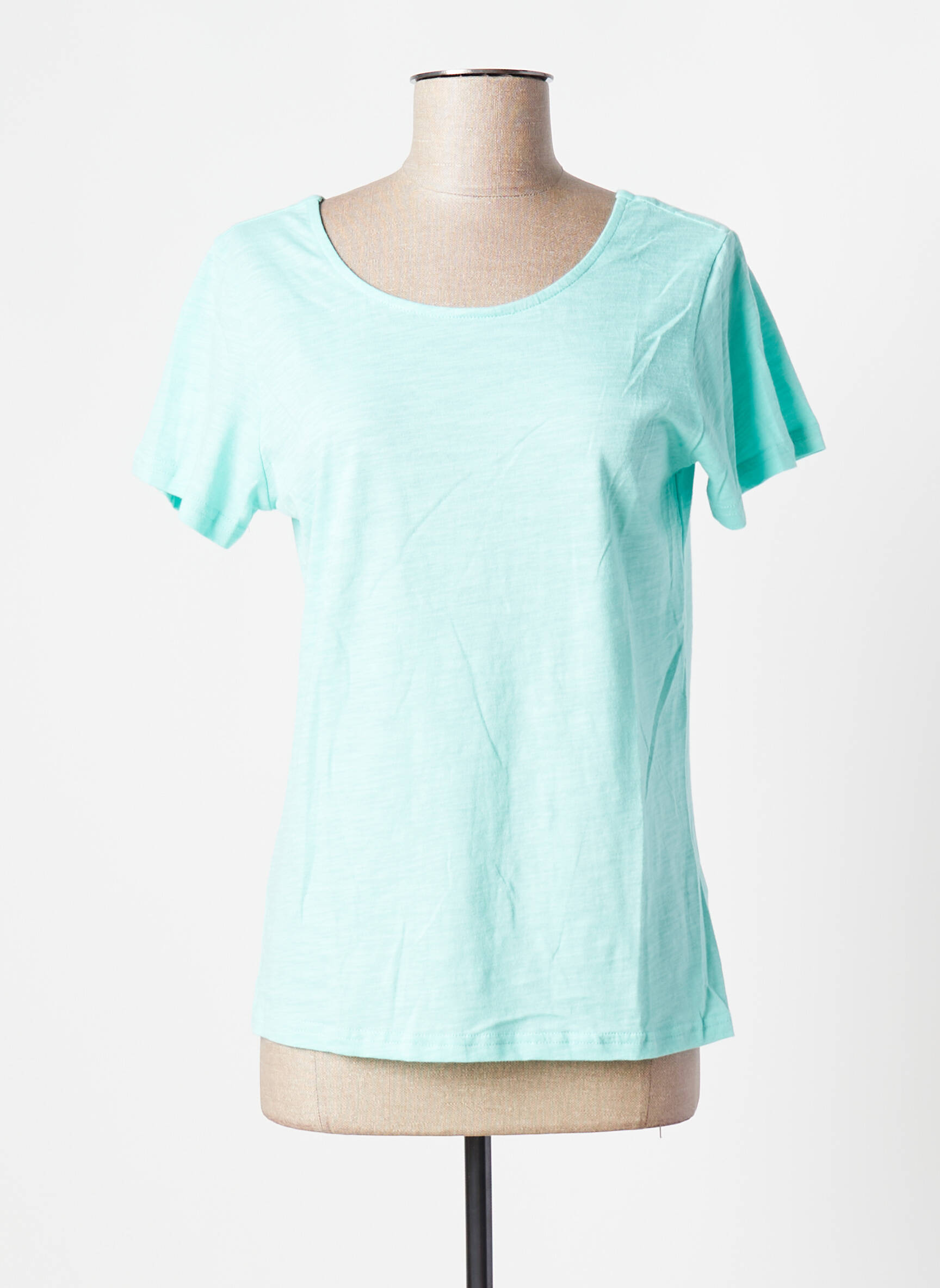 Tricou elasticitate mâneci scurte albastru ESPRIT DE LA MER femeie