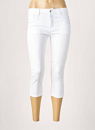 Pantalon trei sferturi alb ONADO femeie